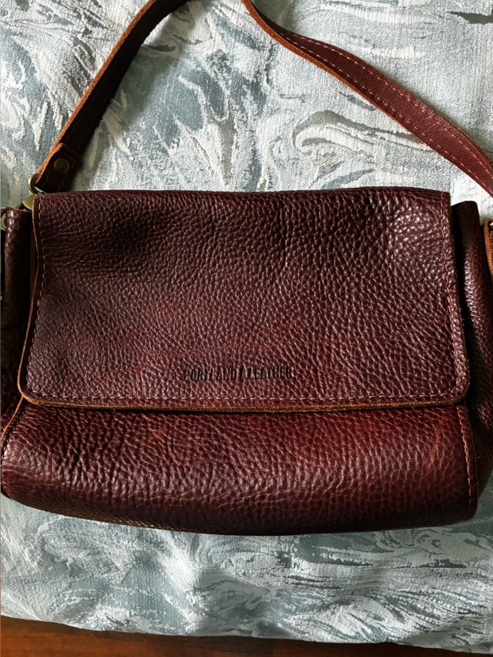 Portland Leather Burgundy Brown Crossbody Bag